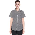 Abstract Diagonal Stripe Pattern Seamless Women s Short Sleeve Shirt