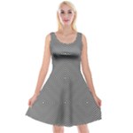 Abstract Diagonal Stripe Pattern Seamless Reversible Velvet Sleeveless Dress