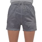 Abstract Diagonal Stripe Pattern Seamless Sleepwear Shorts