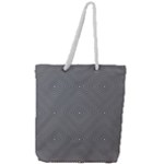 Abstract Diagonal Stripe Pattern Seamless Full Print Rope Handle Tote (Large)