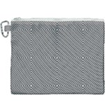 Abstract Diagonal Stripe Pattern Seamless Canvas Cosmetic Bag (XXXL)