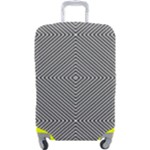 Abstract Diagonal Stripe Pattern Seamless Luggage Cover (Large)