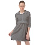 Abstract Diagonal Stripe Pattern Seamless Mini Skater Shirt Dress
