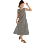 Abstract Diagonal Stripe Pattern Seamless Summer Maxi Dress