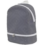 Abstract Diagonal Stripe Pattern Seamless Zip Bottom Backpack
