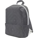 Abstract Diagonal Stripe Pattern Seamless Zip Up Backpack