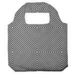 Abstract Diagonal Stripe Pattern Seamless Premium Foldable Grocery Recycle Bag