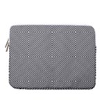 Abstract Diagonal Stripe Pattern Seamless 15  Vertical Laptop Sleeve Case With Pocket