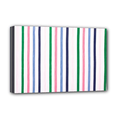Stripes Pattern Abstract Retro Vintage Deluxe Canvas 18  x 12  (Stretched) from UrbanLoad.com