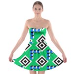 Beauitiful Geometry Strapless Bra Top Dress