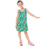 Beauitiful Geometry Kids  Sleeveless Dress