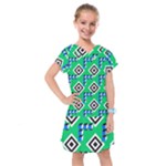 Beauitiful Geometry Kids  Drop Waist Dress