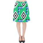 Beauitiful Geometry Velvet High Waist Skirt