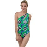 Beauitiful Geometry To One Side Swimsuit