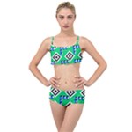 Beauitiful Geometry Layered Top Bikini Set