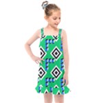 Beauitiful Geometry Kids  Overall Dress
