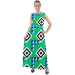 Beauitiful Geometry Chiffon Mesh Boho Maxi Dress