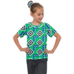 Beauitiful Geometry Kids  Mesh Piece T-Shirt