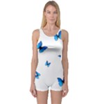 Butterfly-blue-phengaris One Piece Boyleg Swimsuit