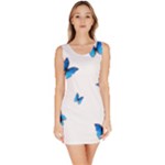 Butterfly-blue-phengaris Bodycon Dress