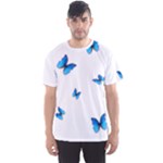 Butterfly-blue-phengaris Men s Sport Mesh T-Shirt