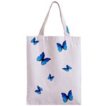 Butterfly-blue-phengaris Zipper Classic Tote Bag