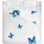 Butterfly-blue-phengaris Duvet Cover Double Side (King Size)