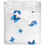 Butterfly-blue-phengaris Duvet Cover Double Side (California King Size)