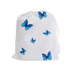 Butterfly-blue-phengaris Drawstring Pouch (XL)