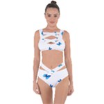 Butterfly-blue-phengaris Bandaged Up Bikini Set 