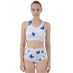Butterfly-blue-phengaris Racer Back Bikini Set