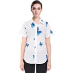 Butterfly-blue-phengaris Women s Short Sleeve Shirt