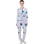 Butterfly-blue-phengaris Casual Jacket and Pants Set
