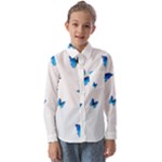 Butterfly-blue-phengaris Kids  Long Sleeve Shirt