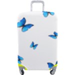 Butterfly-blue-phengaris Luggage Cover (Large)