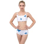 Butterfly-blue-phengaris Layered Top Bikini Set