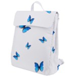 Butterfly-blue-phengaris Flap Top Backpack