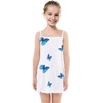 Butterfly-blue-phengaris Kids  Summer Sun Dress