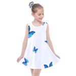 Butterfly-blue-phengaris Kids  Summer Dress