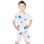 Butterfly-blue-phengaris Kids  T-Shirt and Shorts Set
