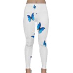 Butterfly-blue-phengaris Lightweight Velour Classic Yoga Leggings