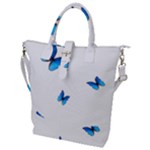Butterfly-blue-phengaris Buckle Top Tote Bag