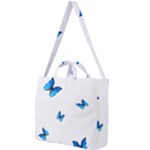 Butterfly-blue-phengaris Square Shoulder Tote Bag