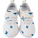 Butterfly-blue-phengaris Kids  Velcro Strap Shoes