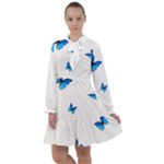 Butterfly-blue-phengaris All Frills Chiffon Dress