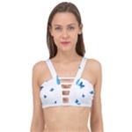 Butterfly-blue-phengaris Cage Up Bikini Top