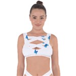 Butterfly-blue-phengaris Bandaged Up Bikini Top