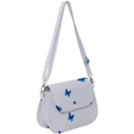 Butterfly-blue-phengaris Saddle Handbag