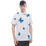 Butterfly-blue-phengaris Men s Polo T-Shirt