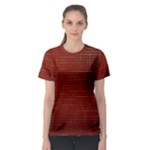 Grid Background Pattern Wallpaper Women s Sport Mesh T-Shirt